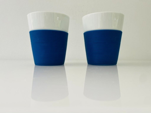 Bodum Bistrobecher 2er-Set blau weiß