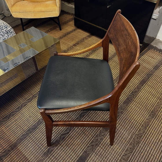 Danish Chair by H. Vestervig Eriksen, 1960, H. Verstervig Eriksen, Dining chairs, Wood, Black (photo 4 of 5)