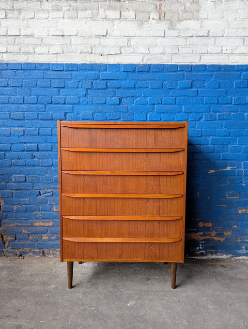 Vintage teak Danish chest of drawers- 1960s