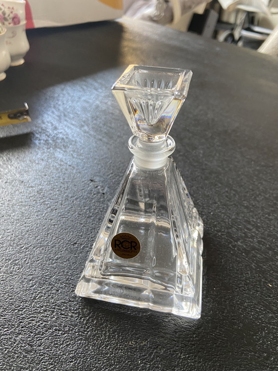 Image 1 of Vintage RCR Royal Crystal Rock Italy Parfumfles Stol Karaf