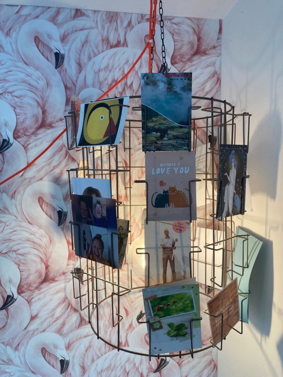 Image 1 of Lampe pendante Porte-cartes vintage