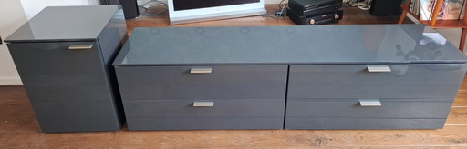TV cabinet consisting of 2 parts