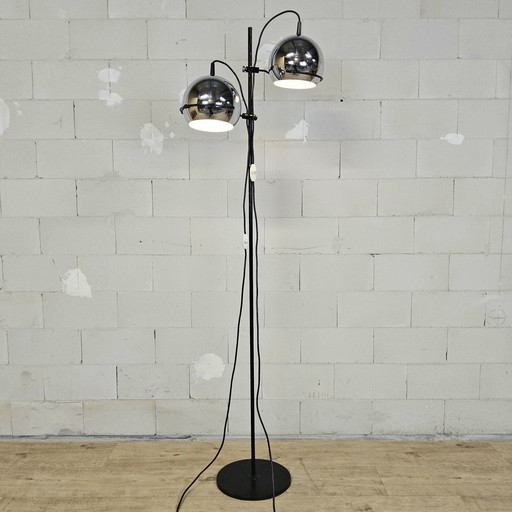 Vintage Space Age Gepo eyeball floor lamp (70s) adjustable in height. Adjustable floorlight (Dutch design)