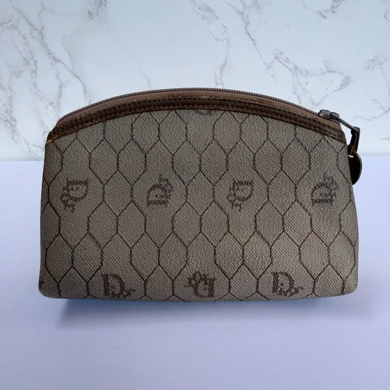 Christian Dior Honeycomb coated canvas cosmetic pouch – Wallets & small leather goods, Leather, Vintage (photo 3 of 13)