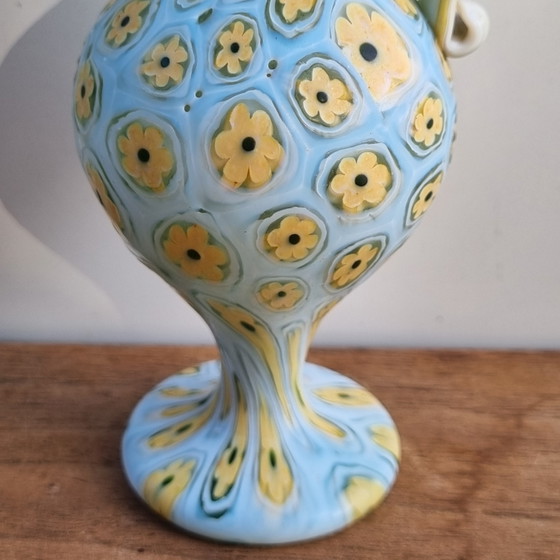 Millefiori Fratelli Toso jarrón decorativo antiguo de Murano, Venecia, principios del siglo XX (photo 8 of 14)
