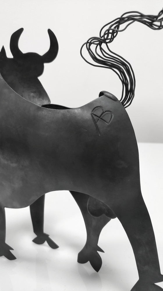 Image 1 of Sculptural Group "After Picasso" in Metal, Guernica Tribute, Late 20th Century