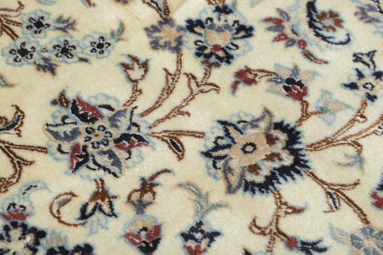 Image 1 of Origineel handgeknoopt Perzisch Tapijt Nain 9 La Fijn Met Zijde 308 X 200 Cm Top Conditie