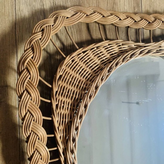Image 1 of Wicker mirror