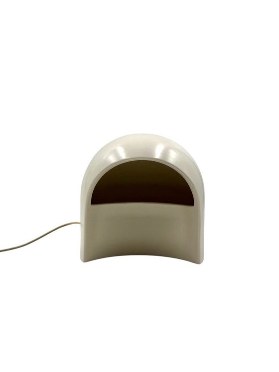 Image 1 of Organic white ceramic table lamp, Italy 1970