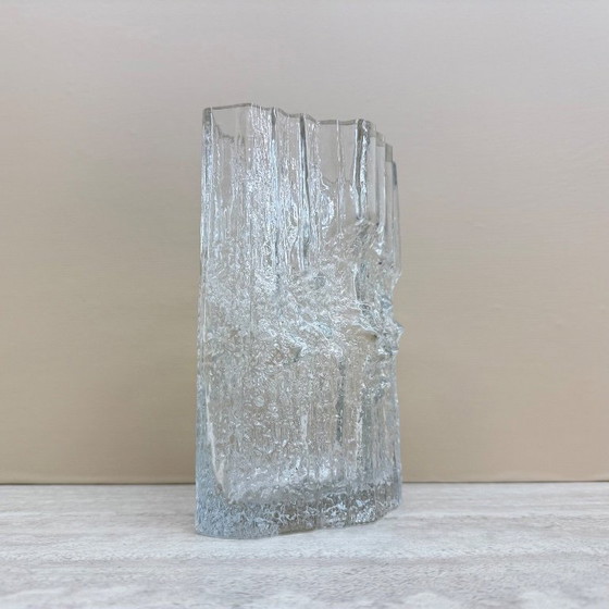 Image 1 of Vintage glazen vaas ‘Pinus’ van Tapio Wirkalla voor Iitalla Finland, jaren 70.