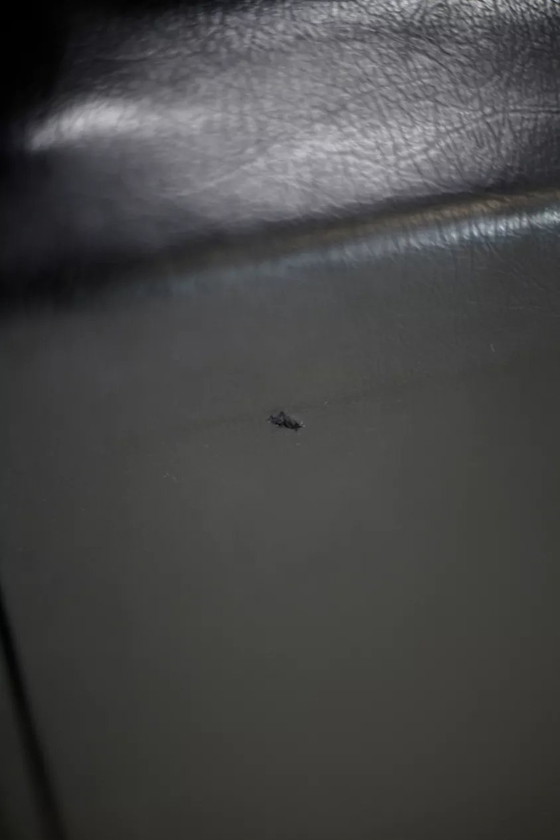 Image 1 of 2 poltrone girevoli, similpelle e acciaio, Italia, circa 1960