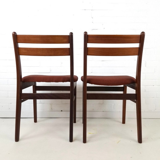 Image 1 of Lot de 6 chaises de salle à manger vintage, design danois des années 1970