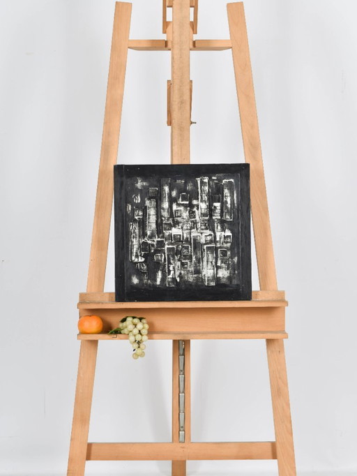 Helen Nieuwendijk (1946) - Experience - 2017 - Mixed media on panel - 36 x 36 cm