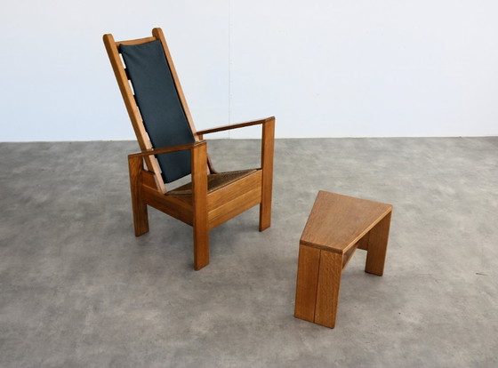 Image 1 of Poltrona vintage Wim Mulder con tavolino laterale