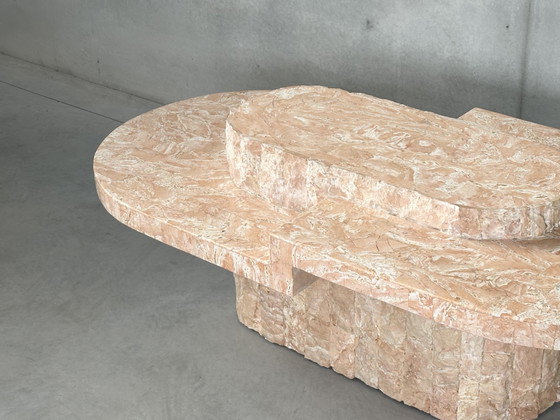 Vintage mactanstone salontafel jaren 80 – Steen (photo 2 of 7)