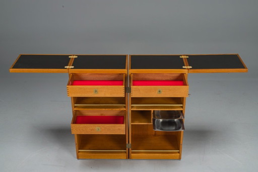  Danish Teak Captains Bar by Reno Wahl Iversen for Dyrlund, 1960s