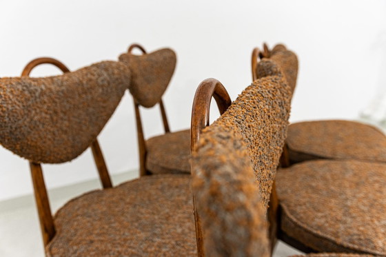 Image 1 of Satz von 6 Esszimmerstühlen Nr. 124 von H&J Kurmanowicz, Polen, 1950er Jahre