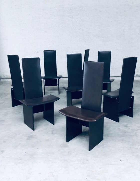 Image 1 of Postmodern Design RENNIE Dining Chair set by Kazuhide Takahama for Simon Gavina, Italy 1980's