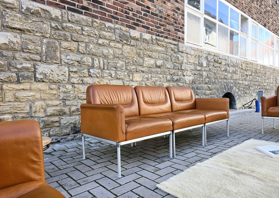 Image 1 of Set di divani Lübke, stile vintage anni '60 e '70, panche, sedie da ufficio, set di divani