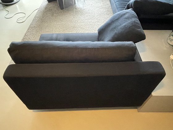 Image 1 of 2 black sofas B&B Italia, model Sity by Antonio Citterio