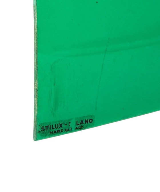 Image 1 of Mid-century green table lamp, Stilux Milano Italy, 1960s