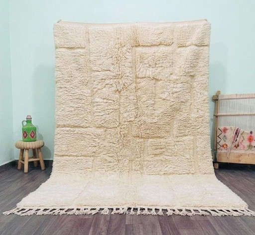 Handgemaakt natuurlijk wollen vloerkleed 160/240cm