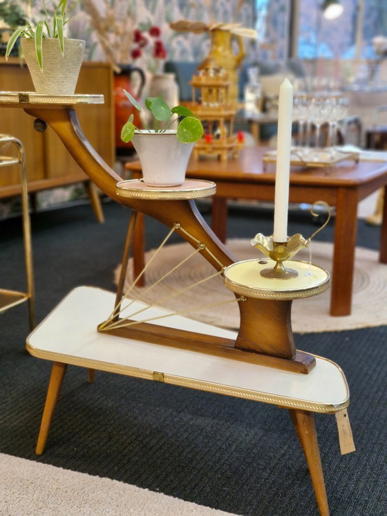 Image 1 of Vintage Plant Stand 50s/60s Pastel