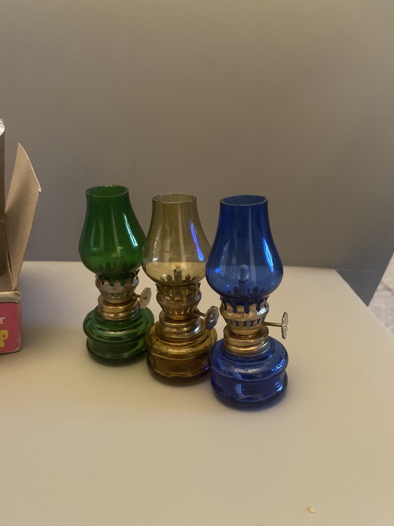 Image 1 of Set of 3 mini oil lamps