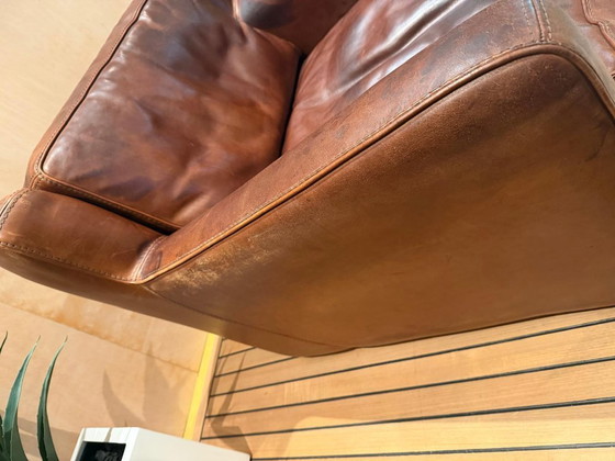 Image 1 of Poltrona in pelle Baxter – Design italiano – Splendida patina