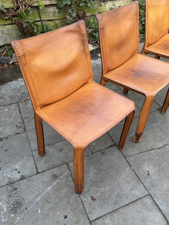 Image 1 of Cassina cab 412 brown, set of 3