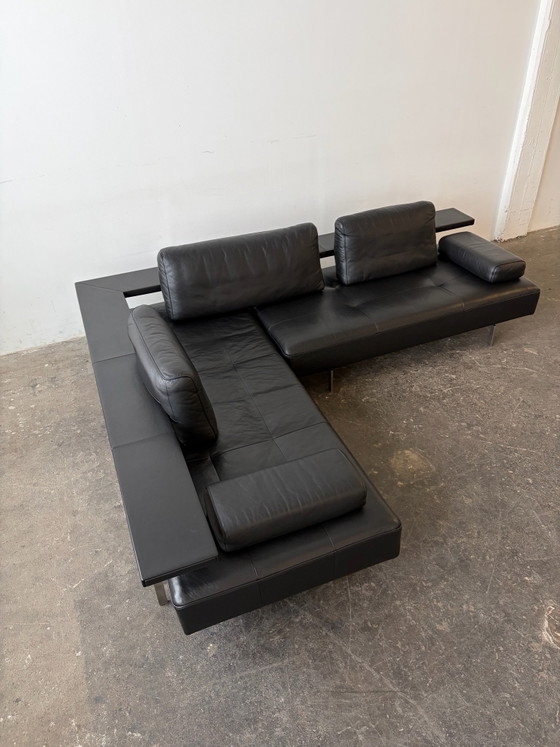 Rolf Benz Dono Divano Designer Pelle Nera Ottime Condizioni – Divani angolari (photo 2 of 11)