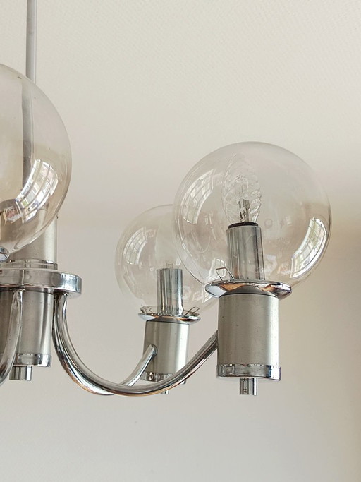 Lustre Space Age Chromé – kroonluchters, Aluminium (photo 2 of 9)