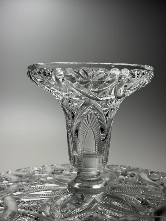 Image 1 of Val Saint Lambert - Alzata per torte - "LUCRÉCE" - 1913