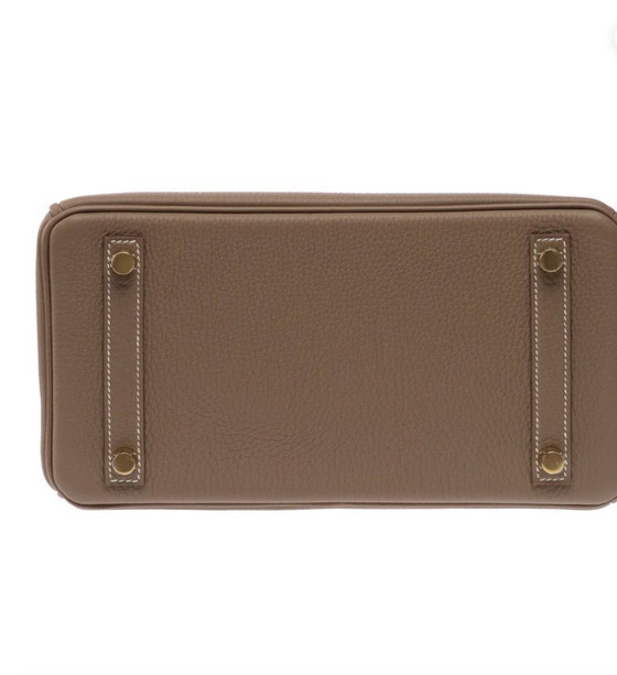 Image 1 of Sac HERMES Birkin 25 en cuero Étoupe - 103575