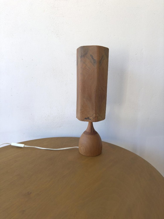 Image 1 of HOUTEN TAFELLAMP, Leif Wikner, Persåsen.