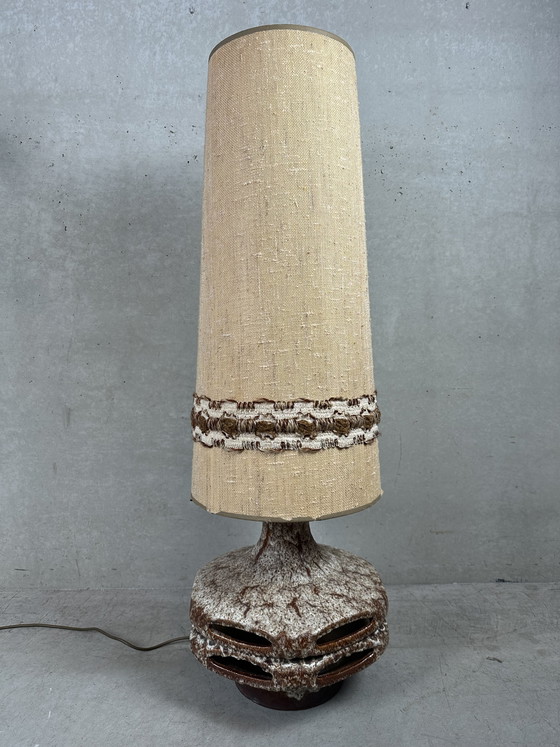 Image 1 of Lampadaire vintage XL en céramique épaisse - Stein Keramik