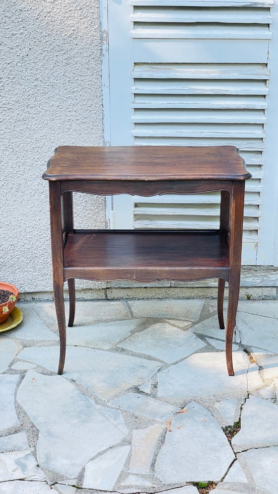 Image 1 of Serveerwagen met gebogen poten, vintage stijl