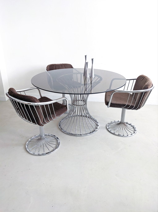 Set da pranzo Space Age di Tacke anni '70