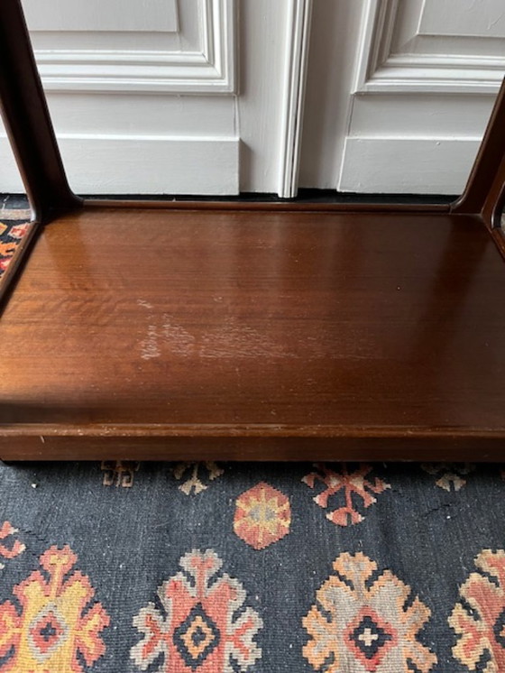 Image 1 of Chariot de style danois vintage, table d'appoint en teck