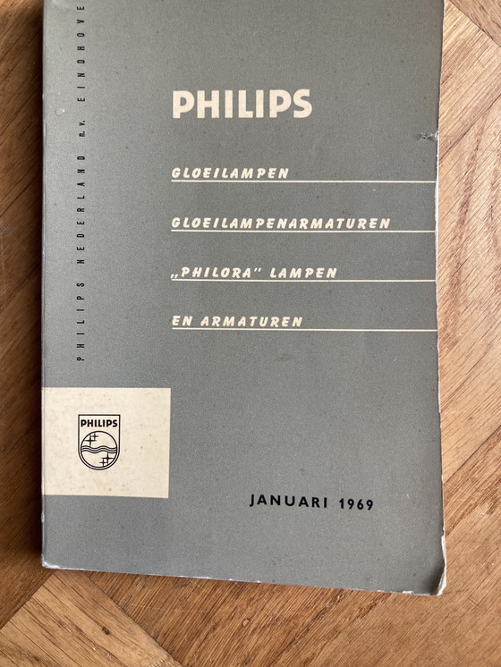 Image 1 of 2 lampes suspendues Philips vintage en aluminium