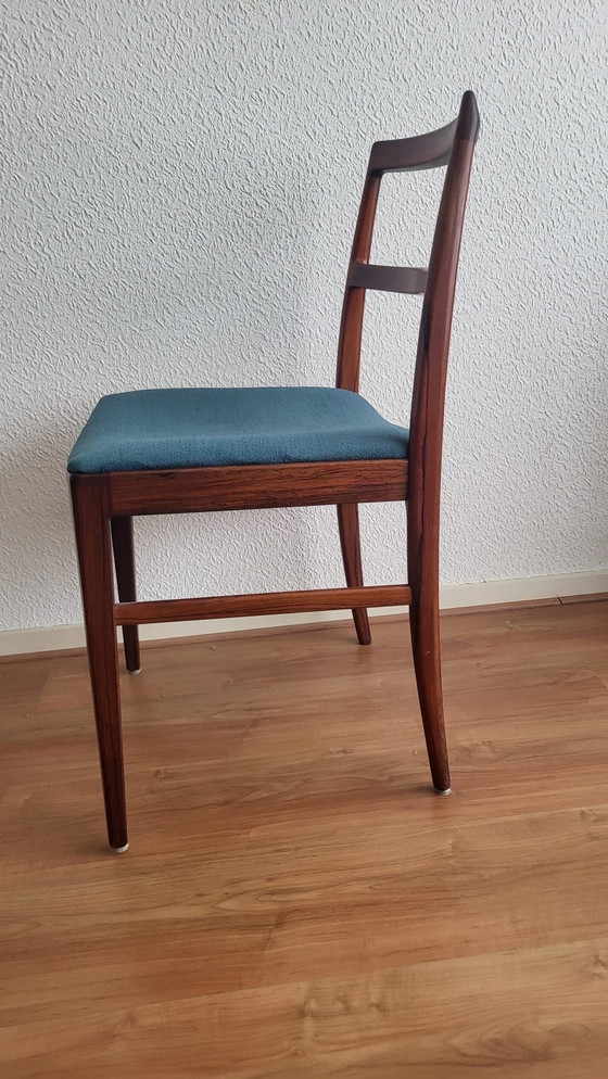 Image 1 of 4x Scandinavian design dining chair made of rosewood