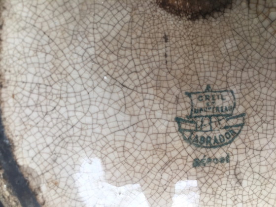 Image 1 of Brocca XXL in ceramica Creil e Montereau 1894/1920 Art Deco