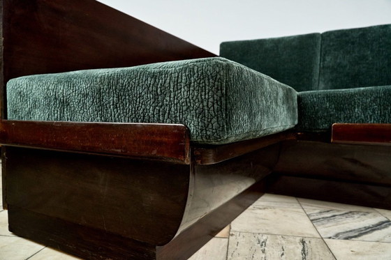 Image 1 of Art Déco hoekslaapbank van Jindřich Halabala voor UP Závody, jaren 50, Tsjechoslowakije
