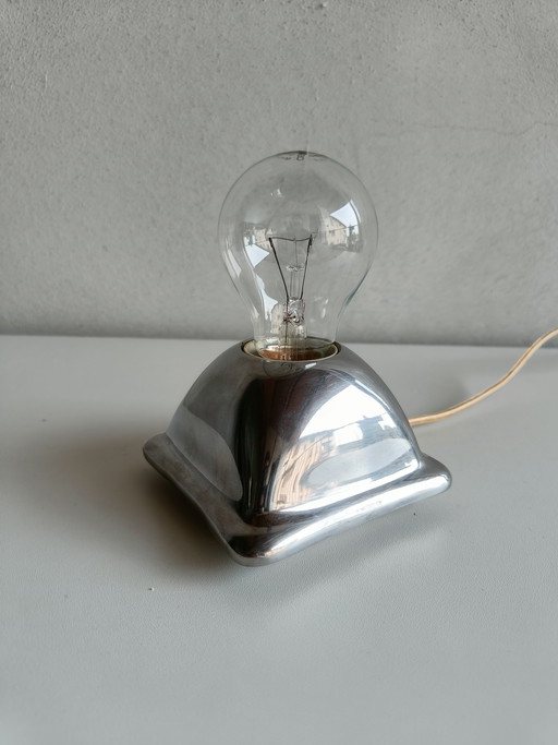 NAVA “How Light Fusion” minimalist solid metal table lamp, Italy 1990s/2000s