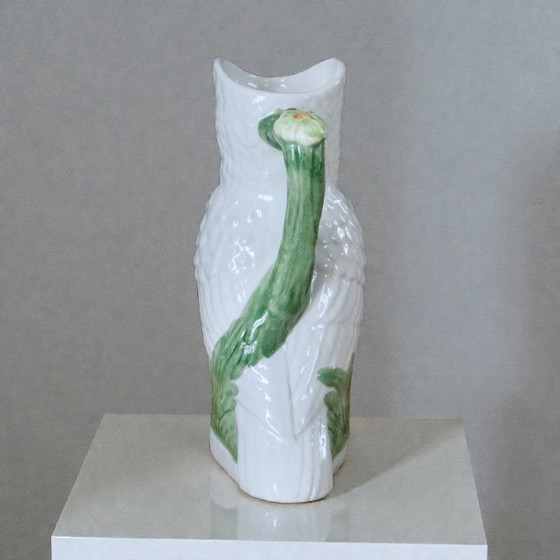 Image 1 of Large antique owl/owl earthenware carafe