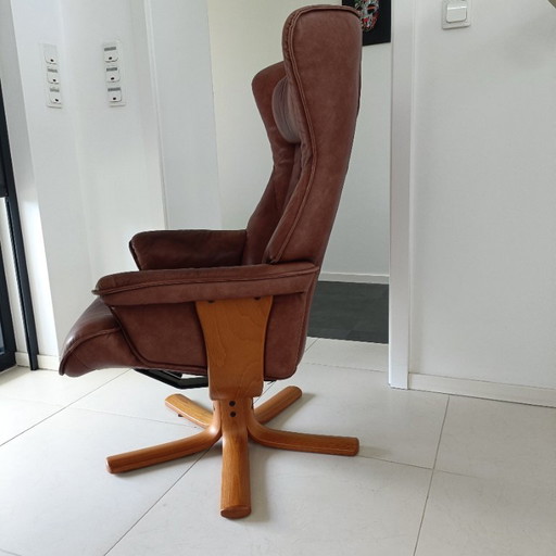 Hjellebjerge Draaifauteuil Eighties – draaistoelen, Leather, Metal