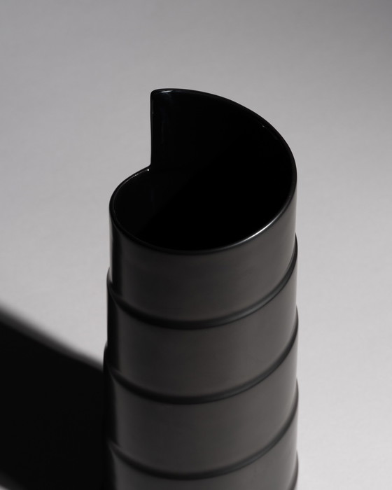 Image 1 of Marcello Morandini &amp; Tapio Wirkkala Rosenthal Dúo de jarrones de porcelana mate Noire