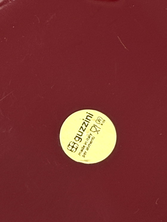 Image 1 of Secchiello per il ghiaccio rosso Space Age, Guzzini Italia, circa anni &#39;70