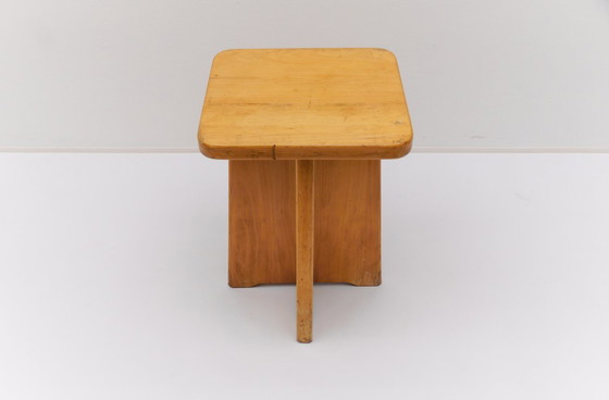 Image 1 of Conjunto de 6 taburetes de roble al estilo de Pierre Chapo, Francia, años 60