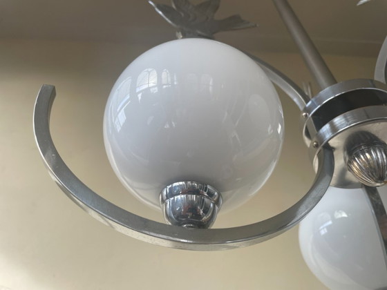 Image 1 of Lámpara colgante Lámpara de techo Art Déco 1930 Gorriones Francés